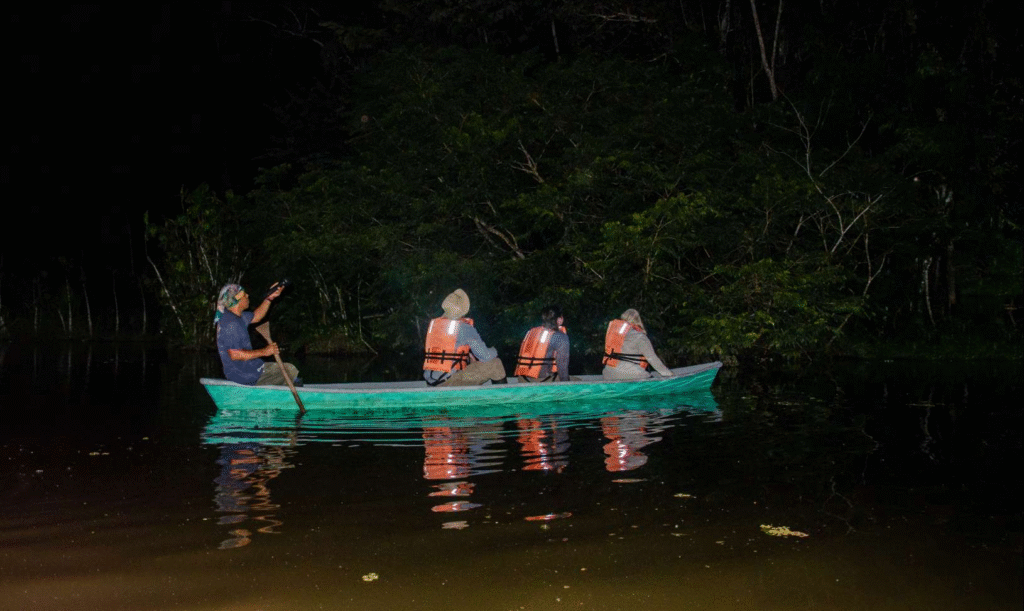 canoe in the dark yarina lodge
