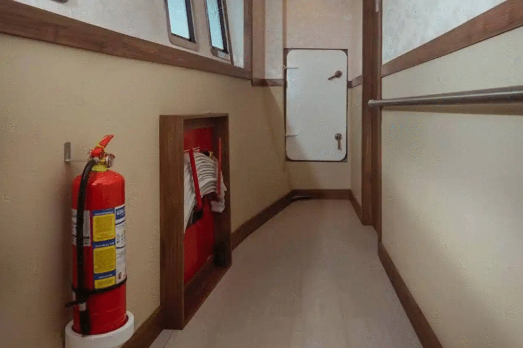 tiburon-explorer-lower-deck-corridor-and-emergency-exit