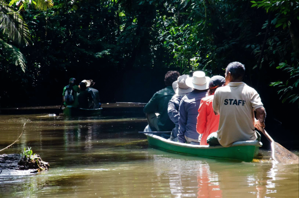 two canoes in the way yarina lodge