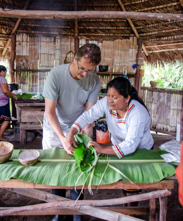 wrapping traditional food yarina lodge