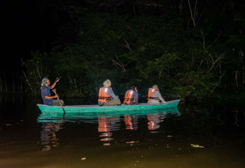 canoe in the dark yarina lodge